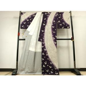 平和屋着物●訪問着 総刺繍 草花文 暈し染め ...の詳細画像1