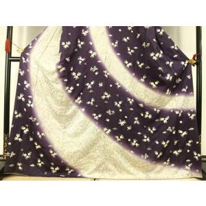 平和屋着物●訪問着 総刺繍 草花文 暈し染め ...の詳細画像2