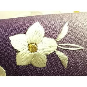 平和屋着物●訪問着 総刺繍 草花文 暈し染め ...の詳細画像5
