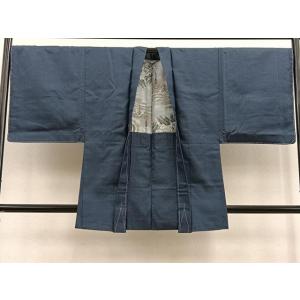 平和屋着物∞男性　紬　羽織　80亀甲　正絹　逸品　未使用　BAAU4682gt