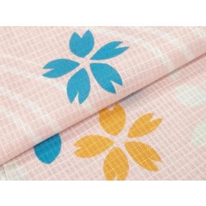 平和屋着物∴夏物 倖田來未 浴衣 綿紅梅 流水...の詳細画像4