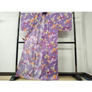 平和屋着物∴夏物 倖田來未 浴衣 綿紅梅 飴 ...の詳細画像1