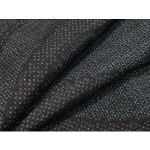 平和屋着物●結城紬　80亀甲　横段吉祥文　正絹　逸品　CAAX5893gh