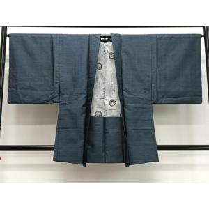 平和屋着物∞男性　羽織　本場大島紬　80亀甲　総詰め　正絹　逸品　CABD4640ua