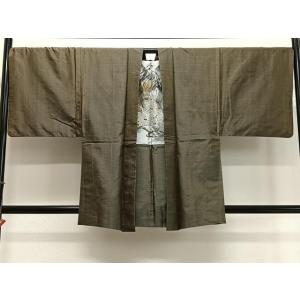 平和屋着物∞男性　羽織　本場大島紬　80亀甲　総詰め　正絹　逸品　CABD4650ua