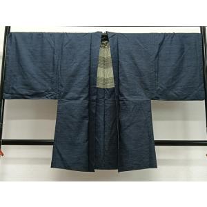 平和屋着物∞男性　長羽織　本場大島紬　80亀甲　総詰め　正絹　逸品　CABD4767ua