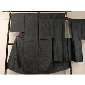 平和屋着物●男性　本場大島紬　アンサンブル　80亀甲　総詰め　正絹　逸品　未使用　CABD8045v...