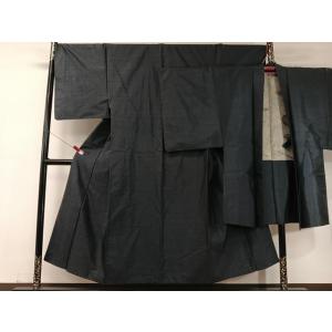 平和屋着物●男性　本場大島紬　アンサンブル　80亀甲　総詰め　正絹　逸品　CABD8185vp