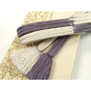 平和屋本店■極上　有職組紐道明　帯締め　冠組　十段　鳩羽色　宮内庁御用　国立博物館御用　東京芸術大学...