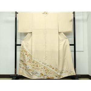 平和屋着物■極上　色留袖　駒刺繍　宝尽くし　金彩　蜂蜜色地　逸品　CZAA2945s5