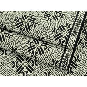 平和屋本店■極上　こぎん刺し　八寸名古屋帯　黒地　逸品　未使用　CZAA3890s5