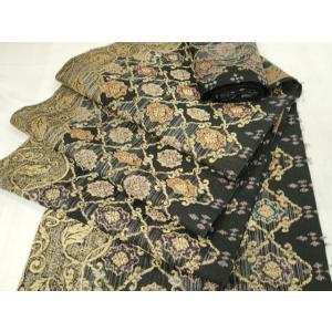 平和屋着物●袋帯　帯反物　花唐草菱文　金糸　逸品　未使用　DAAS6576zzz