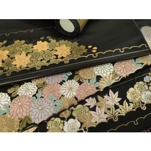 平和屋着物●西陣　高島織物謹製　名古屋帯　帯反物　横段花尽くし　金糸　証紙付き　逸品　未使用　DAA...