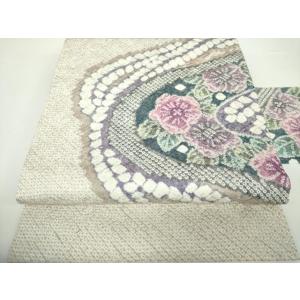 平和屋着物●名門　藤娘きぬたや・総絞り　九寸名古屋帯　辻が花　正絹　逸品　DAAX4330ps