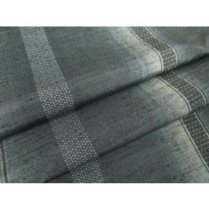 平和屋着物●上質な紬　間道　80亀甲　正絹　逸品DABC3616az