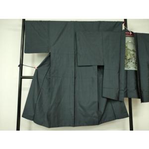 平和屋着物■男性　本場大島紬　アンサンブル　80亀甲　総詰め　羽裏：富士・立波　正絹　逸品　DABD...