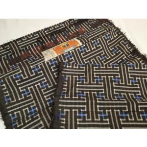 平和屋本店■希少　本場大島紬　龍郷絣　秋名バラ　反物　着尺　佐多アサ子作　証紙付き　逸品　未使用　D...