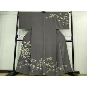 平和屋本店■極上　本加賀友禅作家　前川哲也　訪問着　釣鐘草　紫苑色地　逸品　DZAA9367kh5