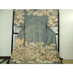 平和屋本店●極上 訪問着 総刺繍 吉祥花文 鉄御...の商品画像