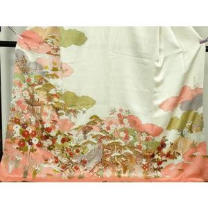 平和屋本店●極上 皇室献上作家 藤井寛 訪問着...の詳細画像3