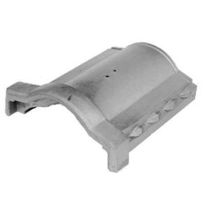 和風塀瓦　カサヘイ　F型　平　【耐寒銀色】　エクステリア笠木　飾り瓦