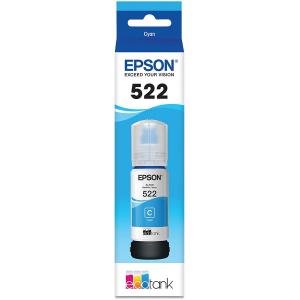 Epson T52220 エコタンクインクボトル - シアン (EcoTank ET-2720、ET-4700と使用)