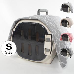 通年用 Helen's クレートカバー 生成・モカ Sサイズ トグルボタン無し