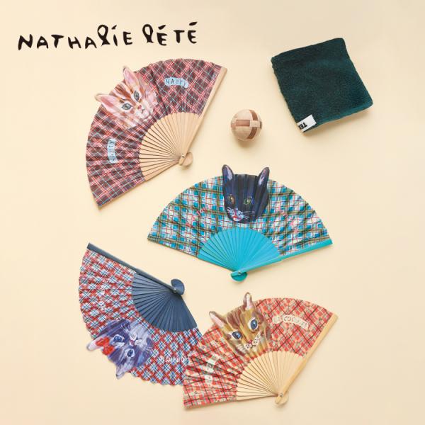 ナタリーレテ 扇子 Nathalie Lete Cat Sensu 全4種 和小物 猫 うちわ 暑さ...
