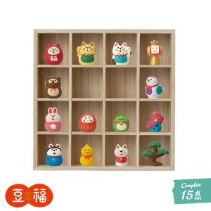 デコレ コンコンブル 枡目木箱16マスと豆福マスコットの全15点セット 2025 FUKU福MONO 豆福 DECOLE concombre