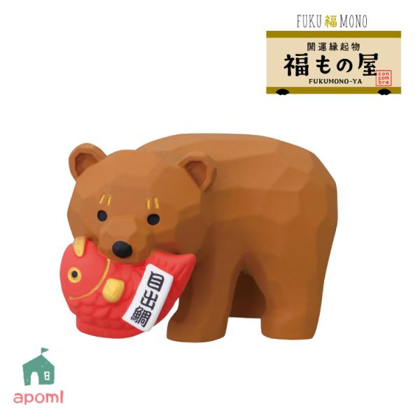 デコレ コンコンブル | FUKU福MONO 福もの屋 | 福運び木彫熊 | デコレ マスコット 縁...