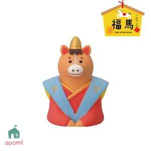 DECOLE concombre コンコンブル 馬だるま / 福馬 ミニチュア デコレ