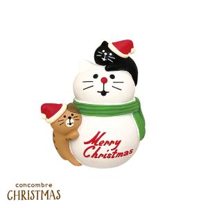 デコレ コンコンブル　子猫と雪だるま　　　2023 クリスマス アポン