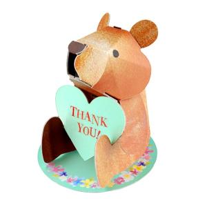 ダンボール 工作 キット　ハコモ（hacomo） ミニ くま　　ネコポス対応