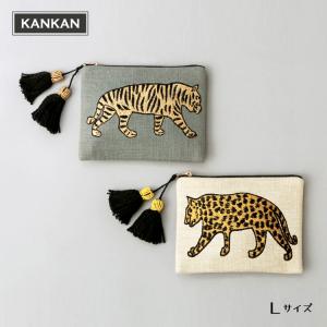 巾着 アニマル刺繍巾着 Sサイズ KANKAN 小物入れ レディース
