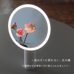 卓上ミラー 光の鏡 マグネット MOONLIG...の詳細画像1