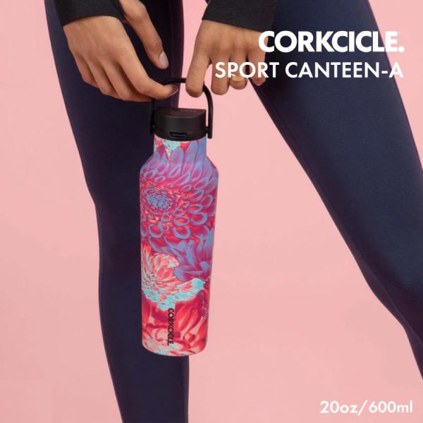 水筒 保冷保温ボトル / CORKCICLE SPORT CANTEEN-A ドーパミンフローラル ...