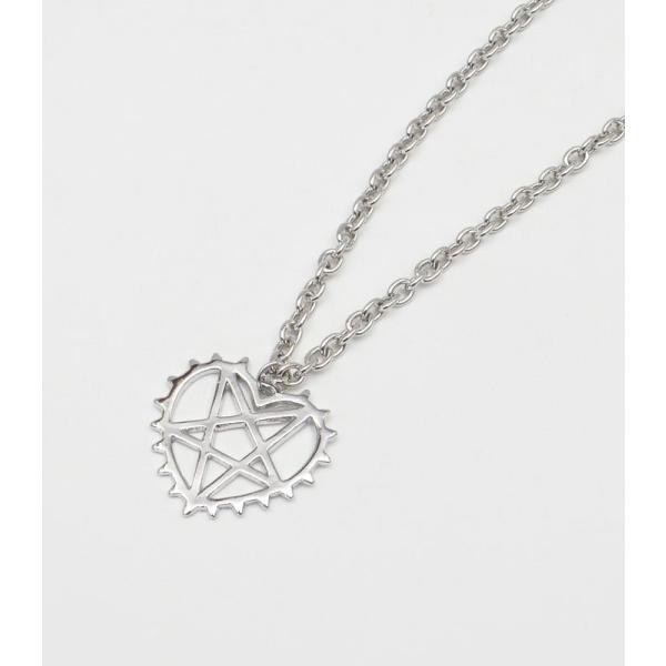 ネックレス ハート ペンタグラム 五芒星 星 シルバー ブラック HELLCATPUNKS ヘルキャ...