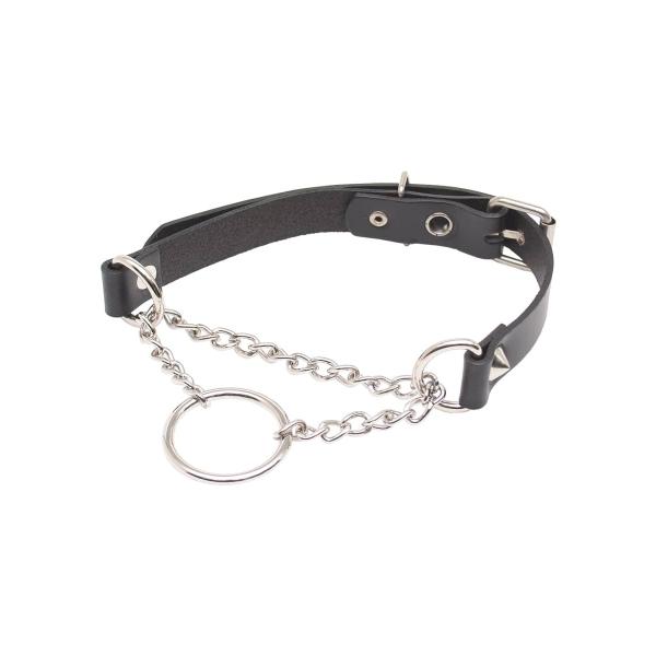 チョーカー 首輪 リング チェーン スパイク スタッズ ブラック レッド パープル ユニセックス H...