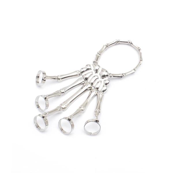 バングル ブレスレット リング 指輪 フリーサイズ シルバー ユニセックス 男女兼用 HELLCAT...