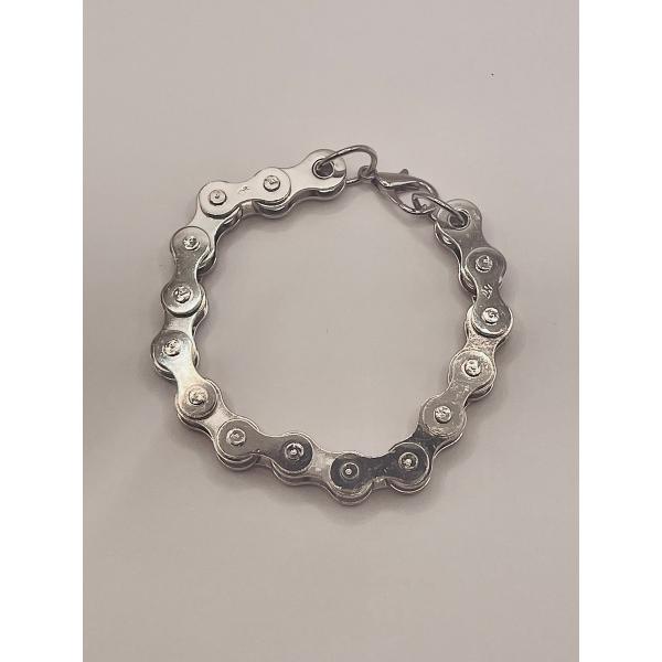 ブレスレット チェーン シルバー ブラック ユニセックス 男女兼用 HELLCATPUNKS ヘルキ...