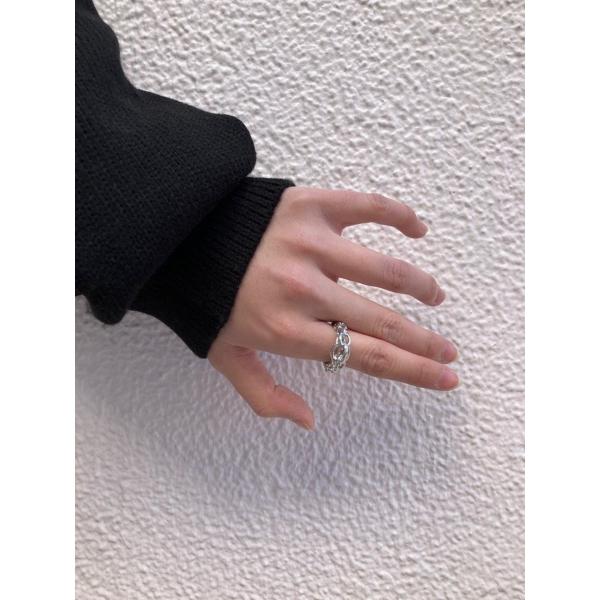 リング 指輪 チェーン シルバー 11号 HELLCATPUNKS ヘルキャットパンクス チェーンリ...