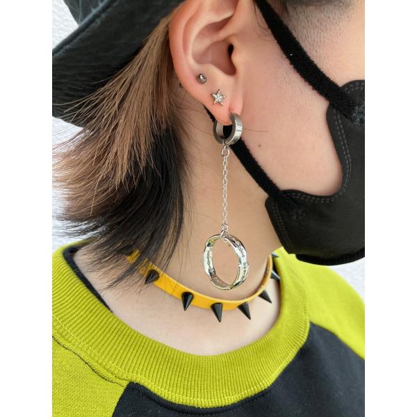 ピアス カミソリ リング シルバー ユニセックス 男女兼用 HELLCATPUNKS ヘルキャットパ...