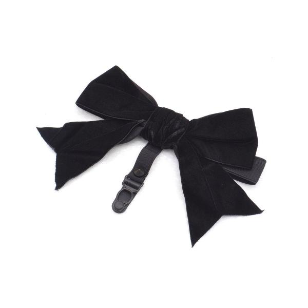 ガーター ガーターバンド ニーハイ ソックス 靴下 リボン クリップ ブラック レッド HELLCA...