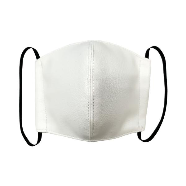 マスク ファイクレザー 合皮 ホワイト ユニセックス HELLCATPUNKS ヘルキャットパンクス...