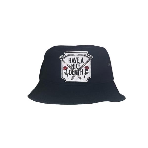 ハット バケットハット パッチ ブラック ユニセックス 男女兼用 HELLCATPUNKS ヘルキャ...