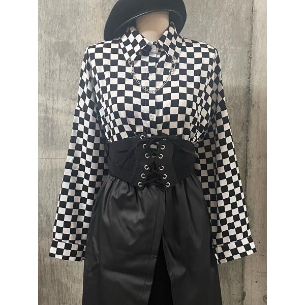 ベルト コルセット レースアップ 編み上げ ジップ ブラック Fサイズ レディース HELLCATP...