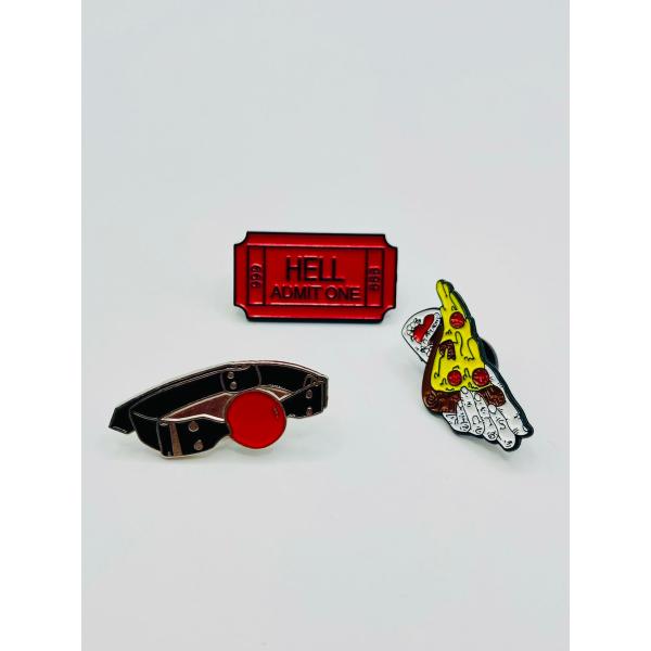 ピンバッジ セット ユニセックス 男女兼用 HELLCATPUNKS ヘルキャットパンクス ピンズセ...