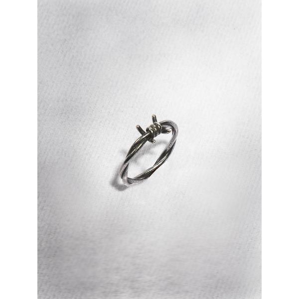 リング 指輪 ワイヤー シルバー 22号 ユニセックス HELLCATPUNKS ヘルキャットパンク...