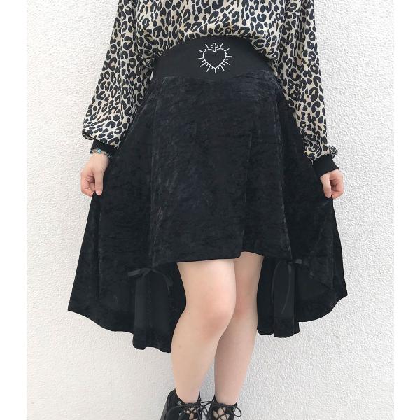 スカート アシンメトリー ブラウジング フィッシュテール 2way ブラック レディース HELLC...