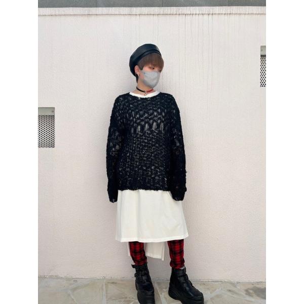 ニット サマーニット 長袖 ブラック Fサイズ レディース HELLCATPUNKS ヘルキャットパ...